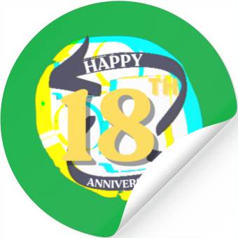 Discover ANNIVERSARY 18 Stickers