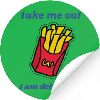 Discover delicious fries Stickers
