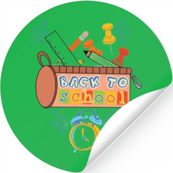 Discover Back to school funny teaching Stickers