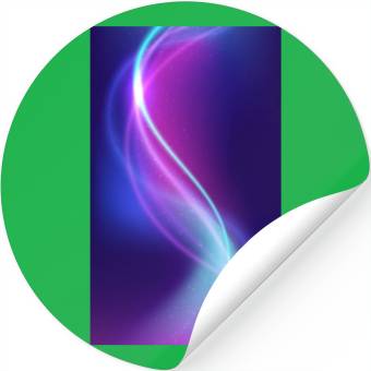 Discover Abstract Blue Pink Waves Stickers