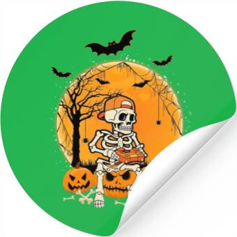 Discover Halloween BonePumpkin Stickers