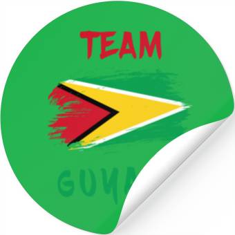 Discover Team Guyana flags design Stickers
