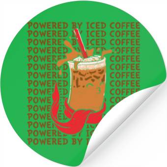 Discover Powered by Iced Coffee Stickers