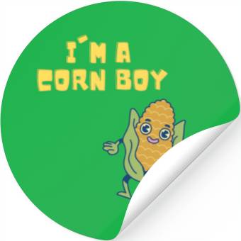 Discover Corn Boy - Corntastic Design Corn Kid Stickers