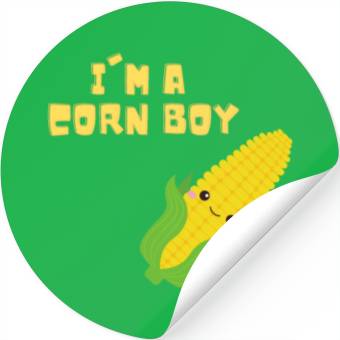 Discover Corn Boy - Corntastic Design Corn Kid Stickers
