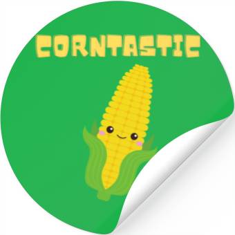 Discover Corntastic! Corn Design It's Corn! Corn Kid Stickers