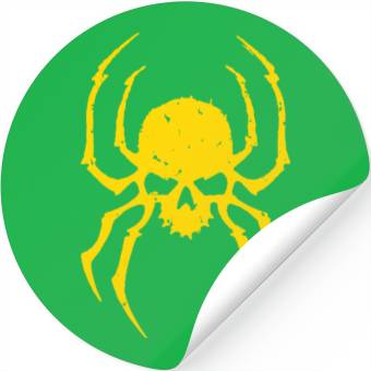 Discover Spider Skull Stickers