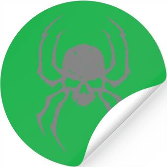 Discover Spider Skull Stickers