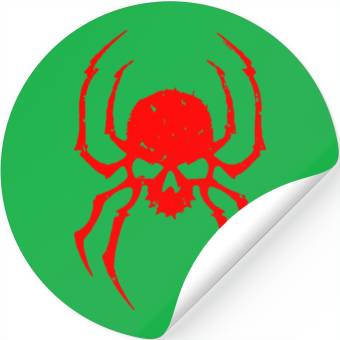 Discover Spider Skull Stickers