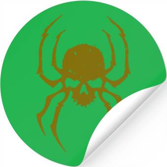 Discover Spider Skull Stickers