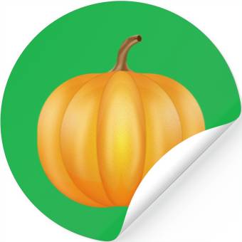 Discover Unique Pumpkin. Fruit Halloween Stickers