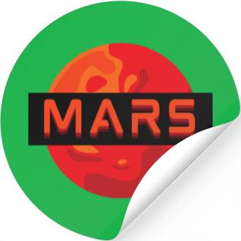 Discover Mars Stickers