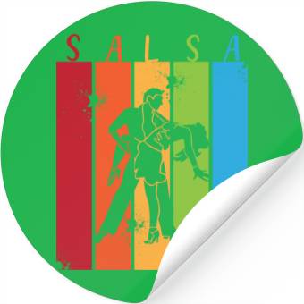 Discover Retro Dance Salsa Dancer Stickers
