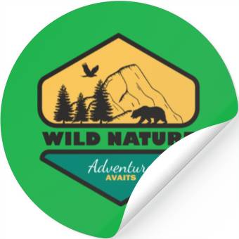 Discover Wild nature Adventure Stickers