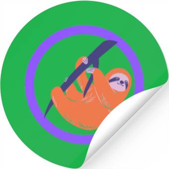 Discover durable sloth Zoo design ready premium design Stickers