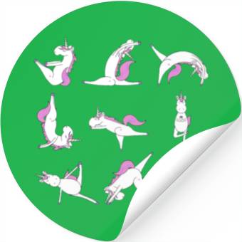 Discover Unicorn Yoga Flow Stickers