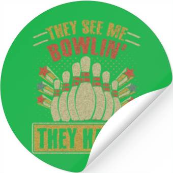 Discover Bowling Bowler Gift Stickers