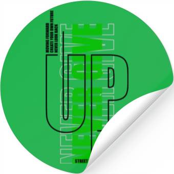 Discover Never Give Up 3 Stickers
