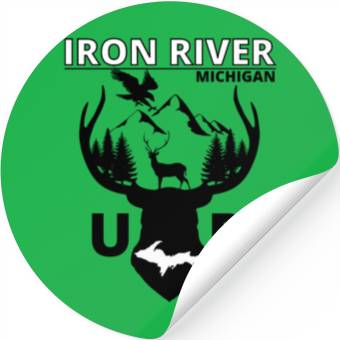 Discover Iron River Michigan Upper Peninsula Stickers