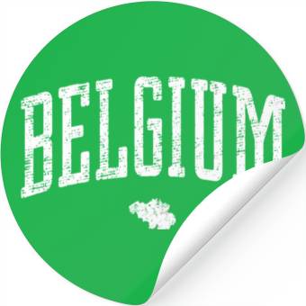 Discover Belgium Icon Vintage Stickers