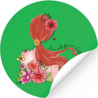Discover Live wild flower child Stickers