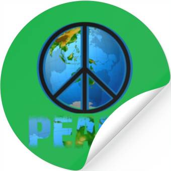 Discover World Peace One Earth Tolerance Stickers