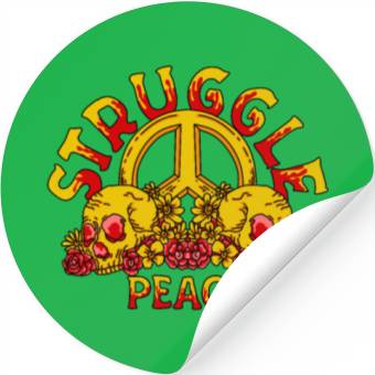 Discover struggle peach Stickers