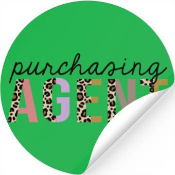 Discover Purchasing Agent Leopard Print Funny Stickers