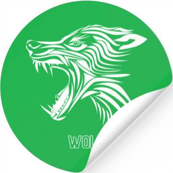 Discover Zidika Wolf Stickers