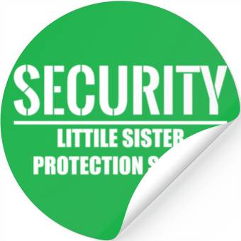 Discover Security Little Sister Protection Squad Stickers