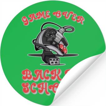 Discover Game Over Back To School Stickers