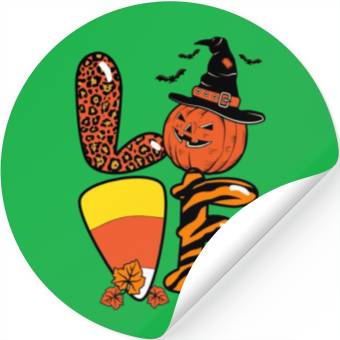 Discover Halloween Love Candy Corn Stickers