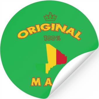 Discover Mali Original 100% flag design Stickers