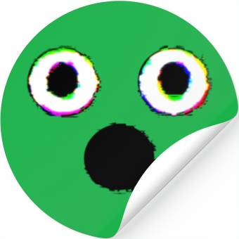 Discover Glitch Ghost Face Stickers
