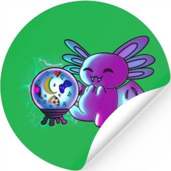 Discover Axolotl Vampire Crystal Ball Stickers