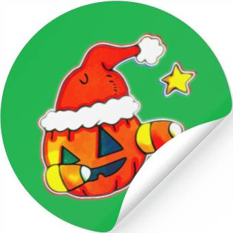 Discover Jack O Lantern Dabbing Christmas Stickers