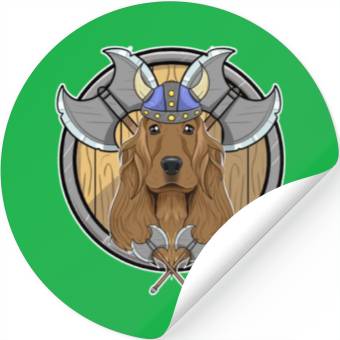 Discover Cocker Spaniel I Valhalla I Viking Stickers