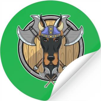 Discover Doberman I Valhalla I Viking Stickers