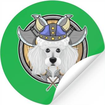 Discover Poodle I Valhalla I Viking Stickers