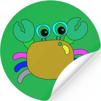 Discover crab Stickers