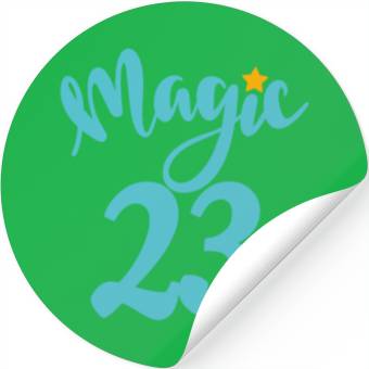 Discover Magic 23 blue number Stickers