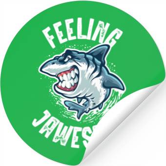 Discover Feeling Jawesome, Shark, Sharks Stickers