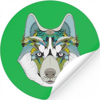 Discover the wolf Stickers