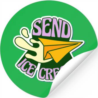 Discover send ice cream Stickers
