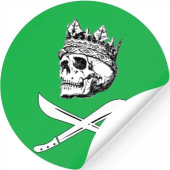 Discover Alpha pirate king logo white Stickers