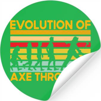 Discover Evolution of Axe Throwing Stickers