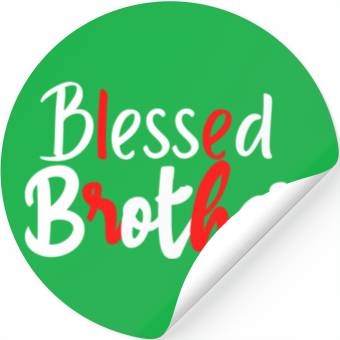 Discover Blessed Brother Stickers