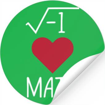 Discover Funny I Love Math Stickers