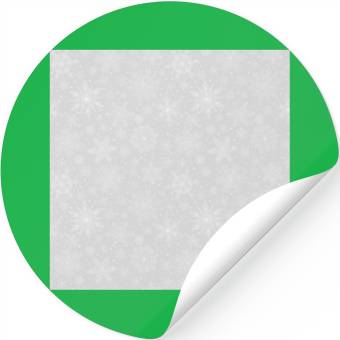 Discover Grey Snowflakes Pattern Stickers