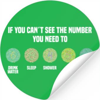 Discover Ishihara Numbers - Protect Animals Stickers